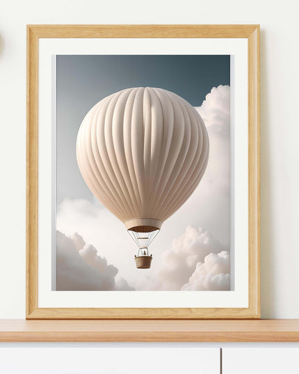 Beige Hot Air Balloon - Design 03