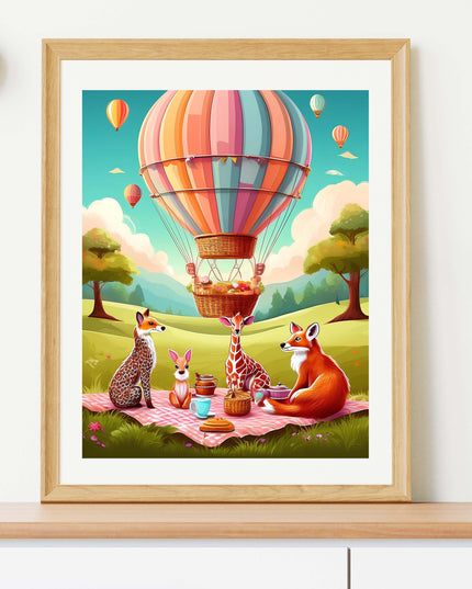 Colourful Hot Air Balloon - Design 02