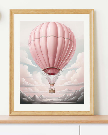 Pink Hot Air Balloon - Design 01