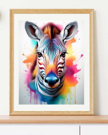 Animal Poster Zebra - Design 06