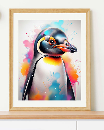 Animal Poster Penguin - Design 07