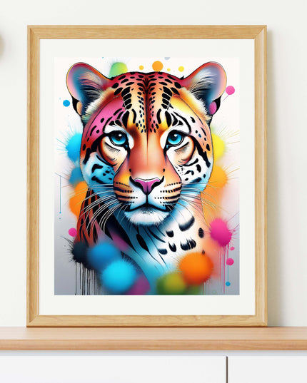 Animal Poster Leopard - Design 09