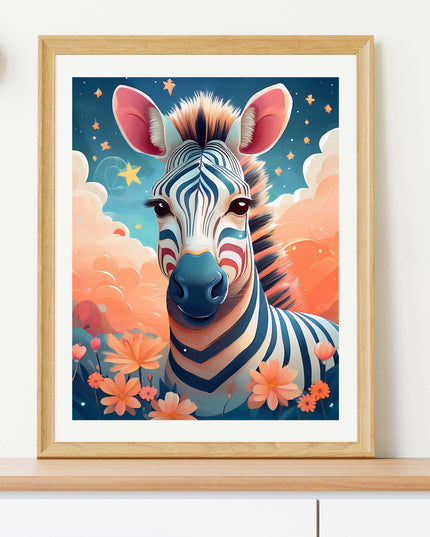 Animal Poster Zebra - Design 12